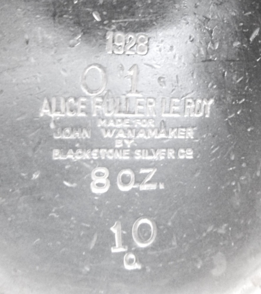 Alice Fuller Le Roy Hospital Restaurant Silver Plate Coffee Pot&Creamer w Handle