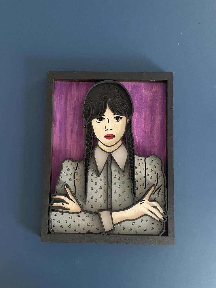 Wednesday 6 Layer Wooden Artwork Picture