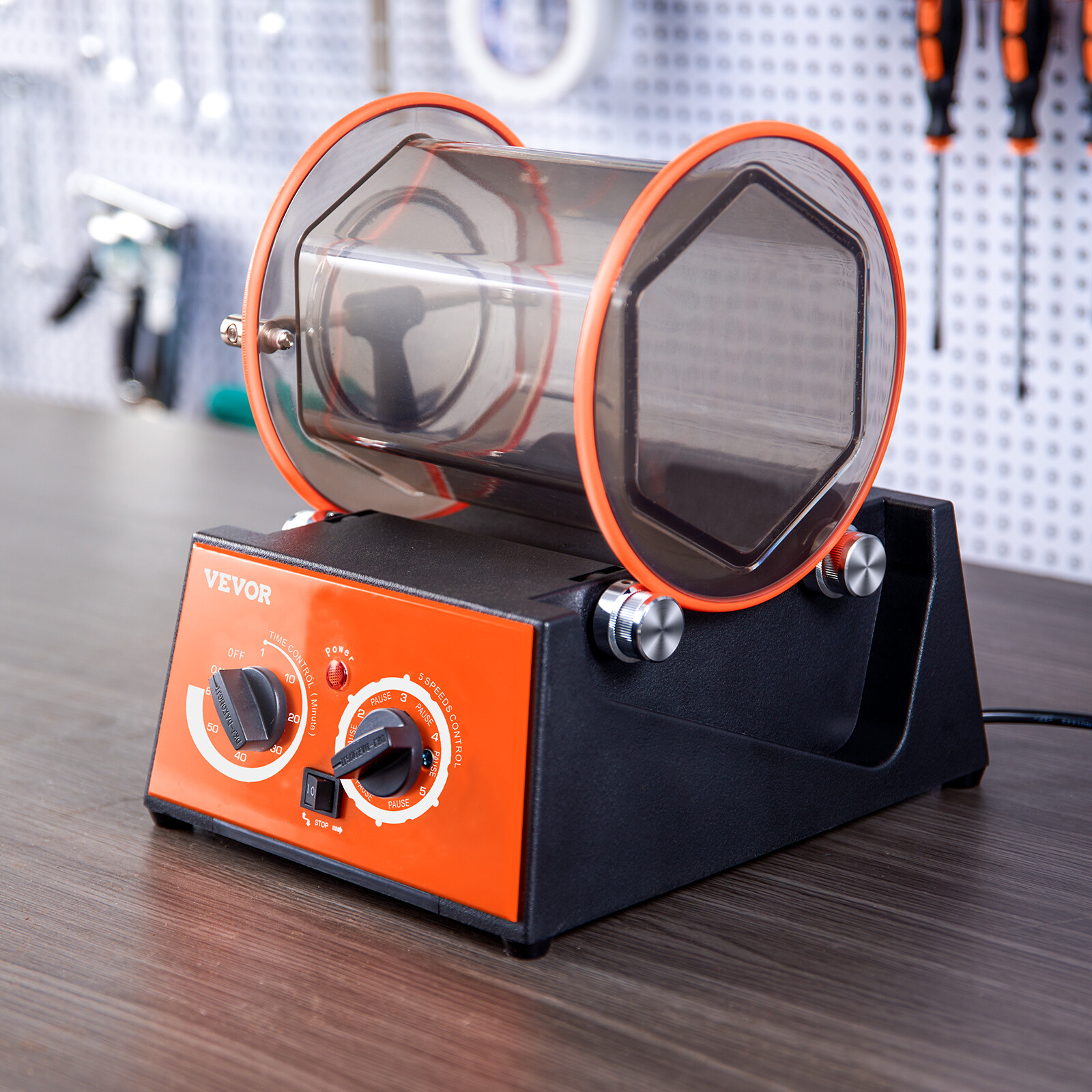 VEVOR 3kg Rotary Tumbler Surface Polisher Jewelry Polish Finish Machine Gem DIY