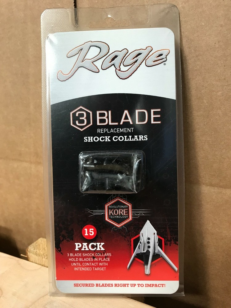 Rage 3 Blade Replacement Shock Collars 15 Pack