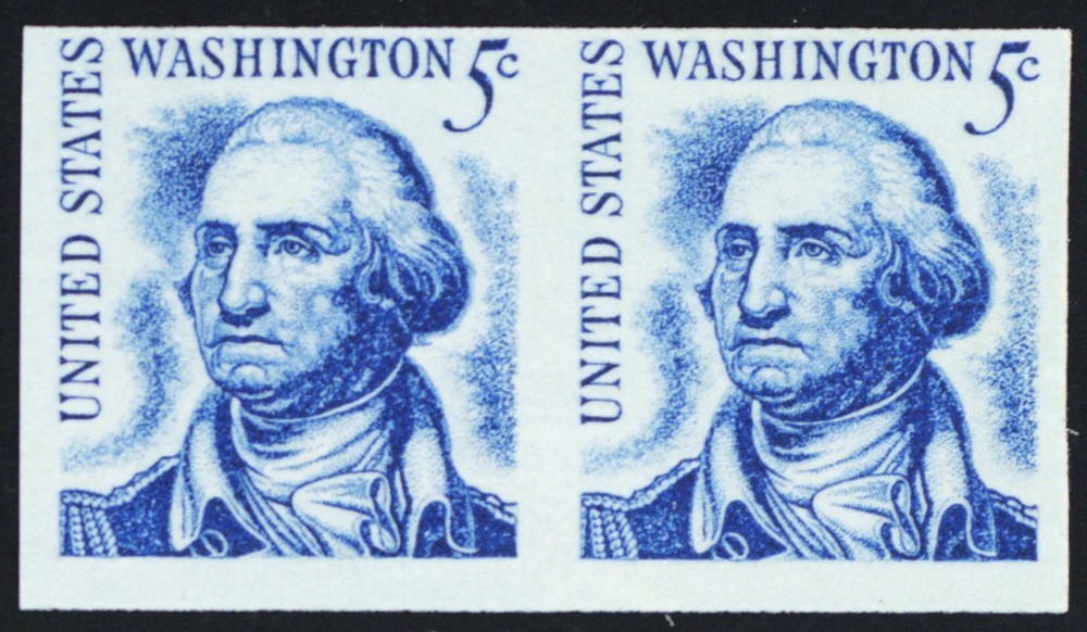 1304b, Mint NH 5¢ Imperforate Error Pair SCV $110 * Stuart Katz