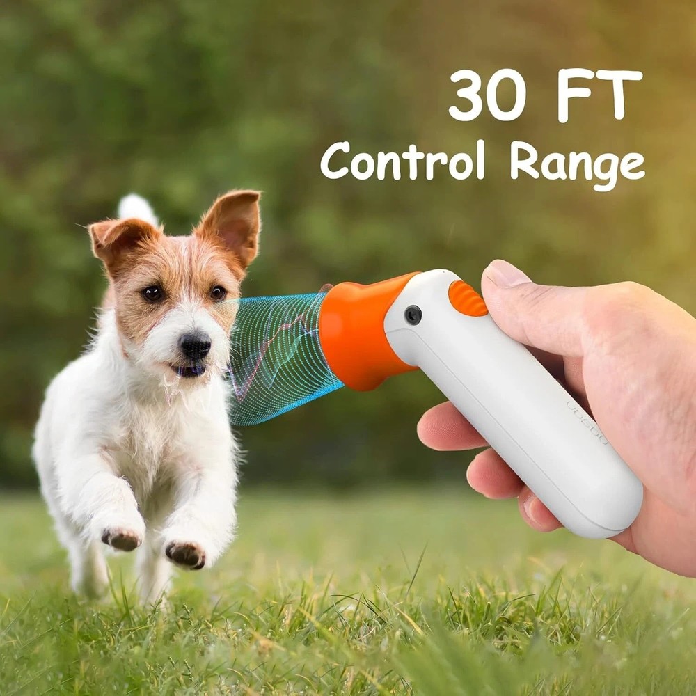 Ultrasonic Dog Repeller Anti Bark Device Stop Barking Training Tool, 30FT Range