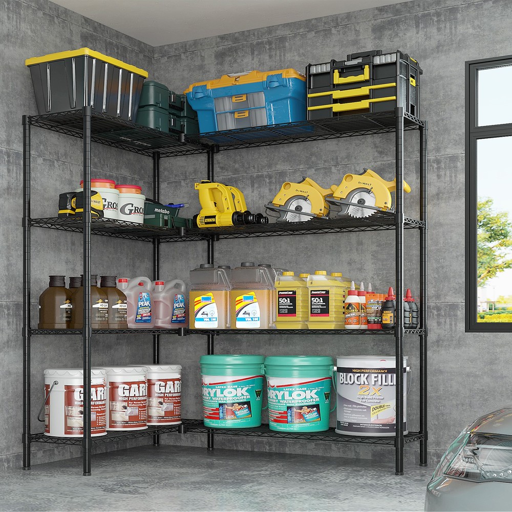 49.2''W Adjustable Storage Shelves NSF Wire Shelving Unit Multiple rows