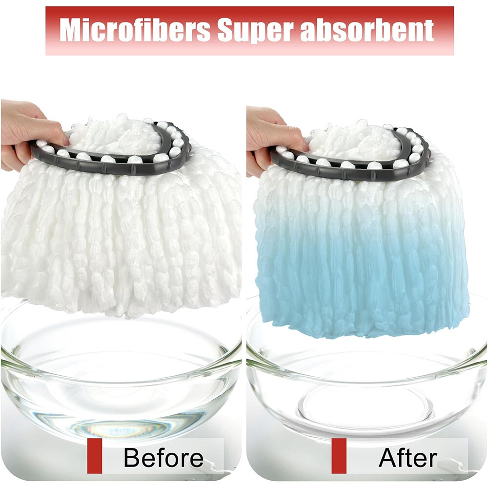 Replacement Microfiber Mop HEAD For O-Cedar Spin Mop Easy Clean Wring Refill