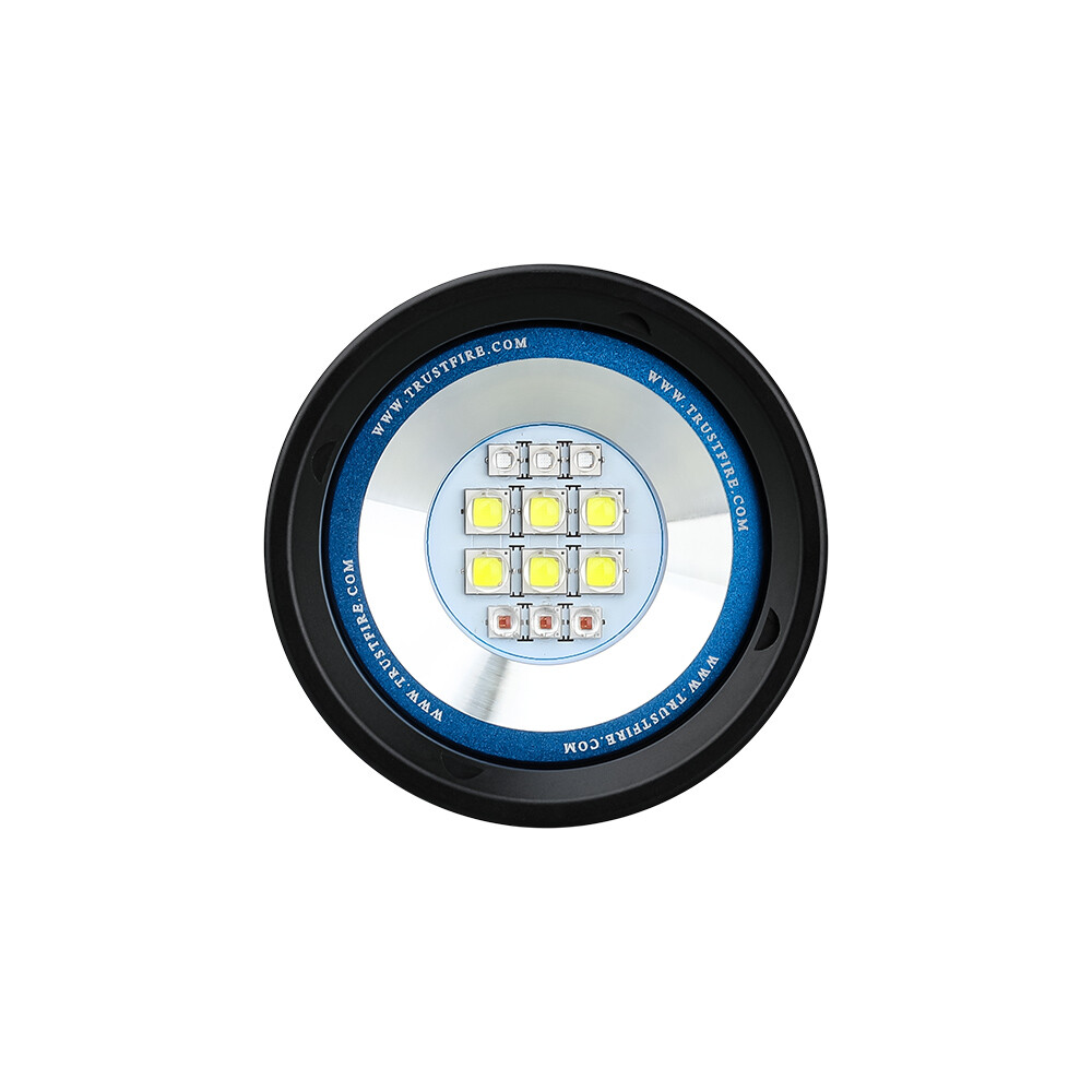 TrustFire Rechargeable Type-C Diving LED Light Scuba 6500LM Diving Flashlight