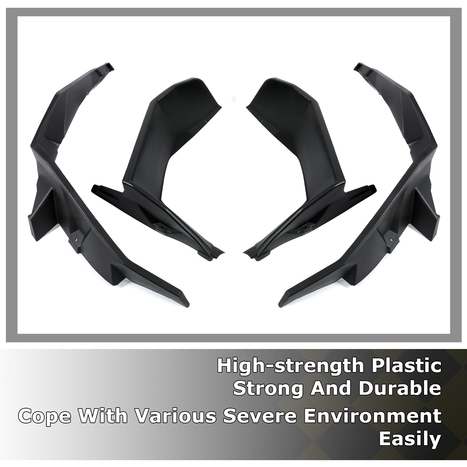 For Polaris RZR XP 1000 2014-2023 Fender Flares Mud Flaps Front & Rear Extended