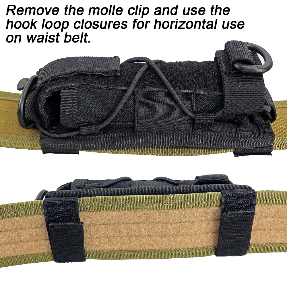 Flashlight Holster Tactical Molle Open-top Tools Pouch Flashlight Utility Pouch