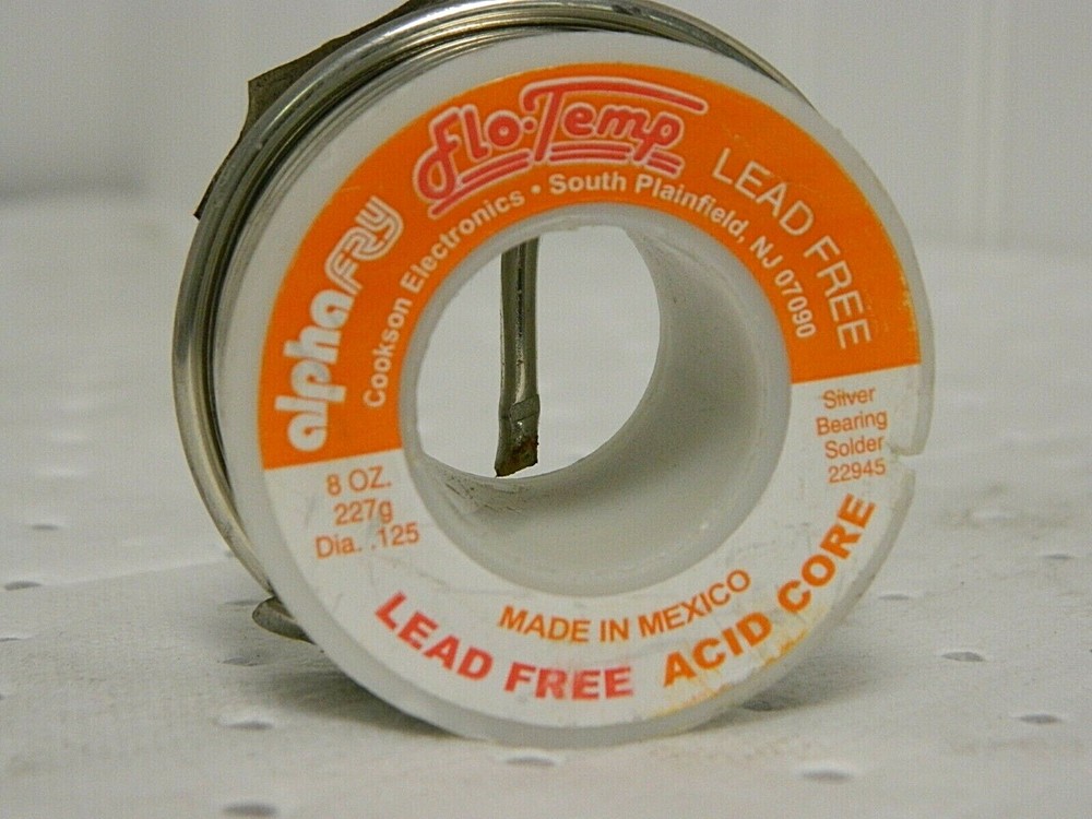Flo-Temp Solder Type: Acid Core Diameter (Inch): 1/8 53613360