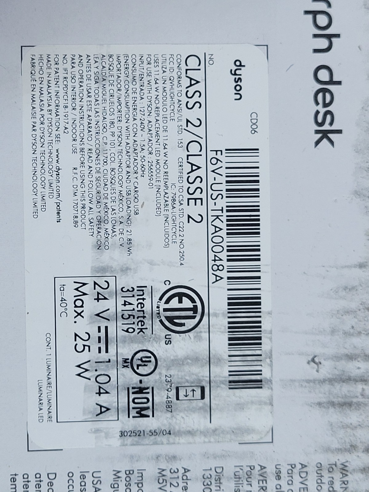 DYSON Solarcycle Morph Desk Lamp 2700k-6500k Black/Brass CD06 BRAND NEW