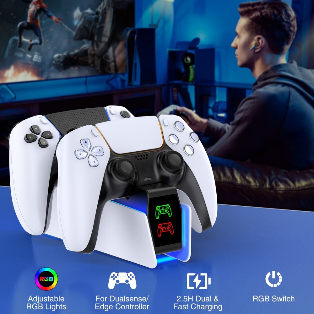 PS5 Controller Fast Charger Dock Station for Playstation 5 Dualsense Controllers
