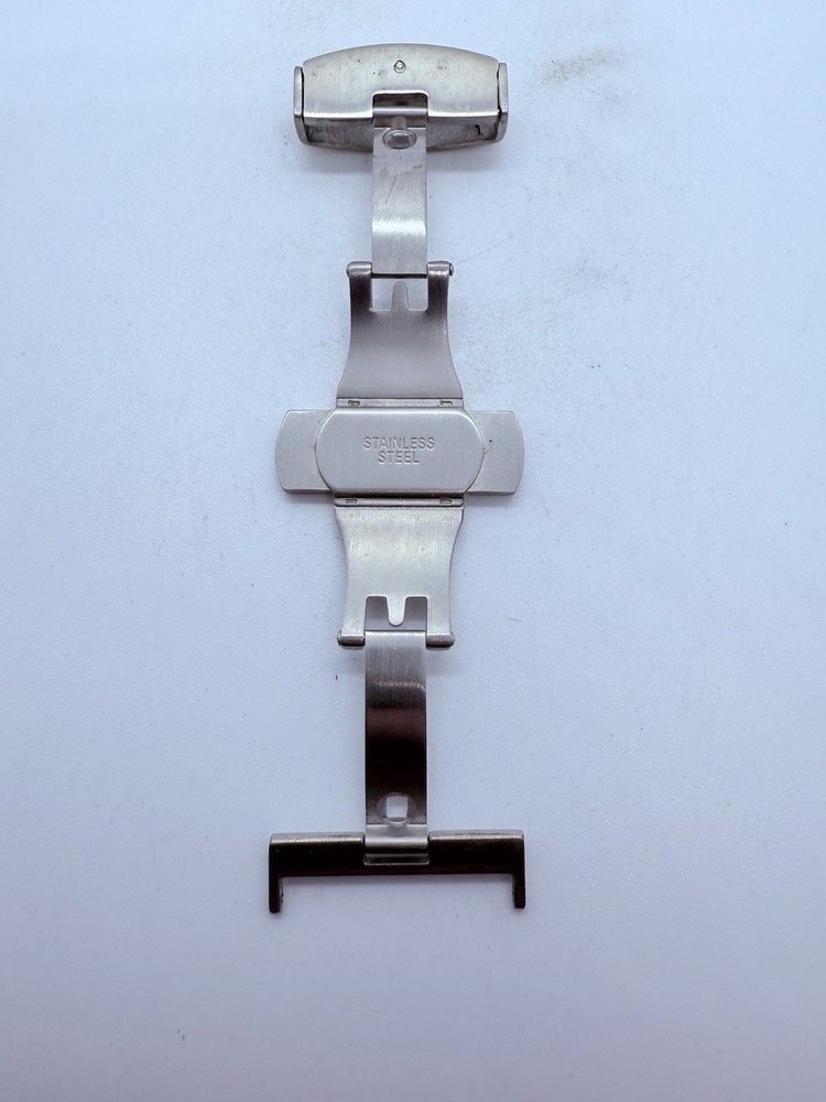 Deep Blue 22MM BRUSHED DEPLOYMENT CLASP WITH PUSH BUTTON-NEW‼️