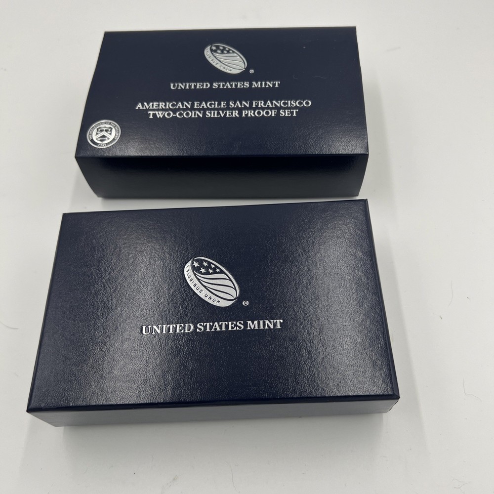 2012 American Eagle SF Two Coin Silver Proof Set Box & COA - NO COINS