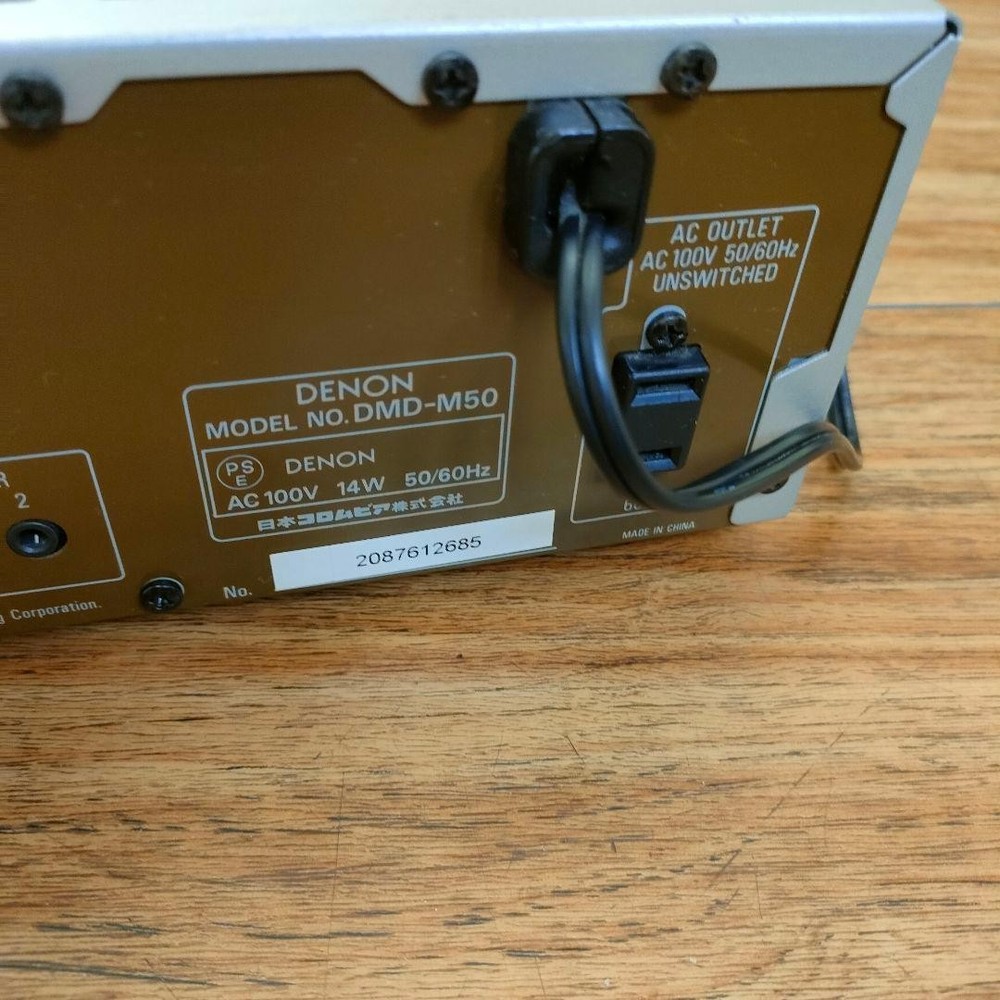 DENON MD Deck DMD-M50 Denon Powered On Verified MD Playback tested unit only