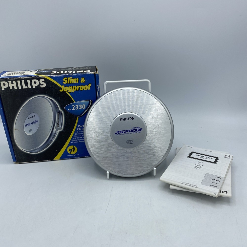 Philips AX2330 Jog Proof Portable CD Player With Box