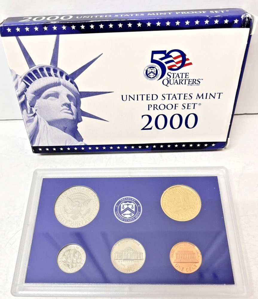 Proof Set Lot 1999 - 2000 - 2001 Consecutive Years Gift Idea Coin Collection ML