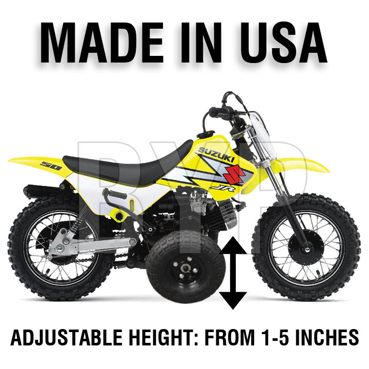 Suzuki JR50 KIDS YOUTH TRAINING WHEELS ONLY JR 50 motorcycle ALL YEARS