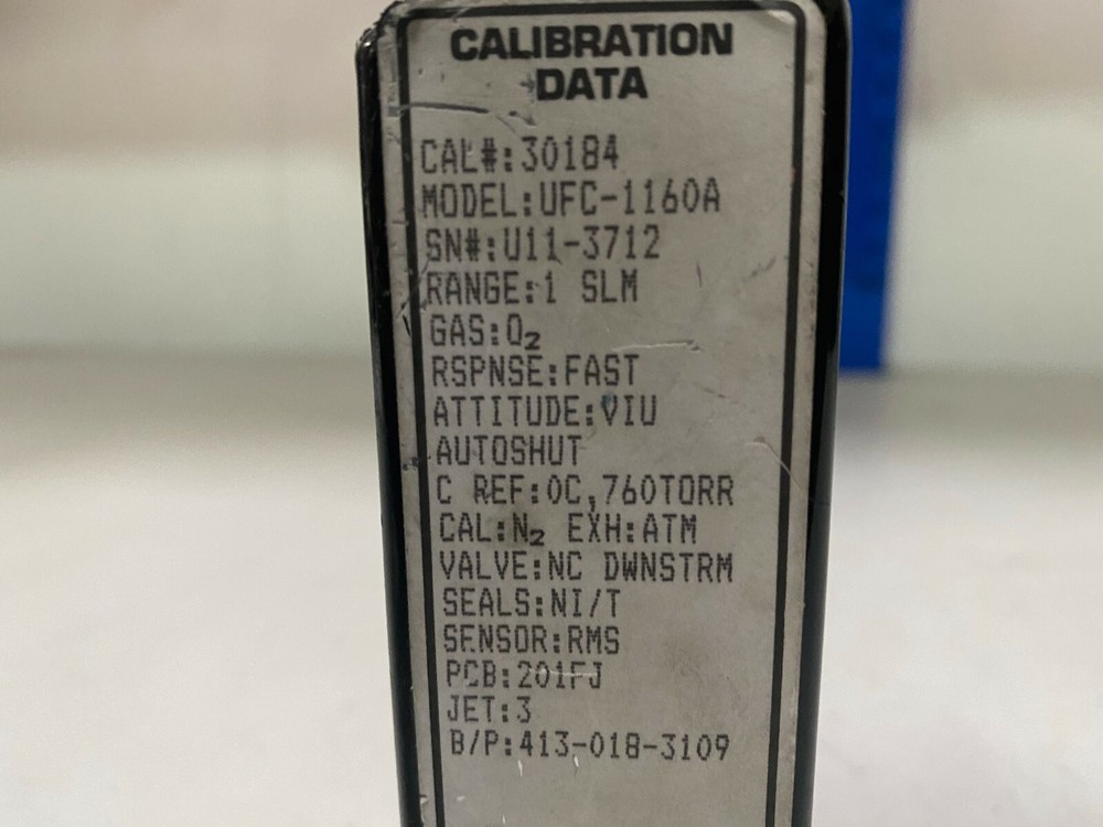 Unit Instruments UFC-1160A Mass Flow Controller Range 1 SLM Gas O2