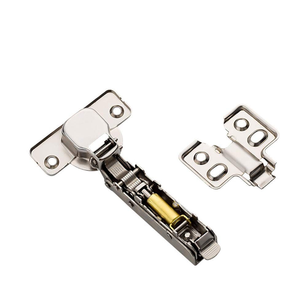 2-Pack Frameless Concealed Cabinet Hinges, Soft-Close, 2D Adjustable Full-Ove...