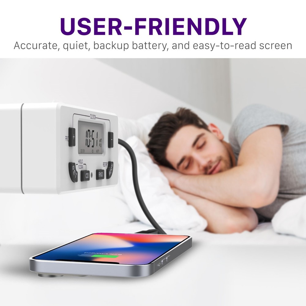 Indoor 7 Day 24 Hour Programmable Digital Wall Outlet Light Timer Plug In Switch