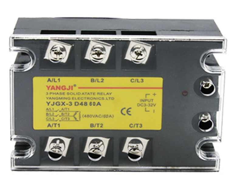 Three-phase SSR DC controlled AC DC-AC solid state relay YJGX-3D4860A 60A