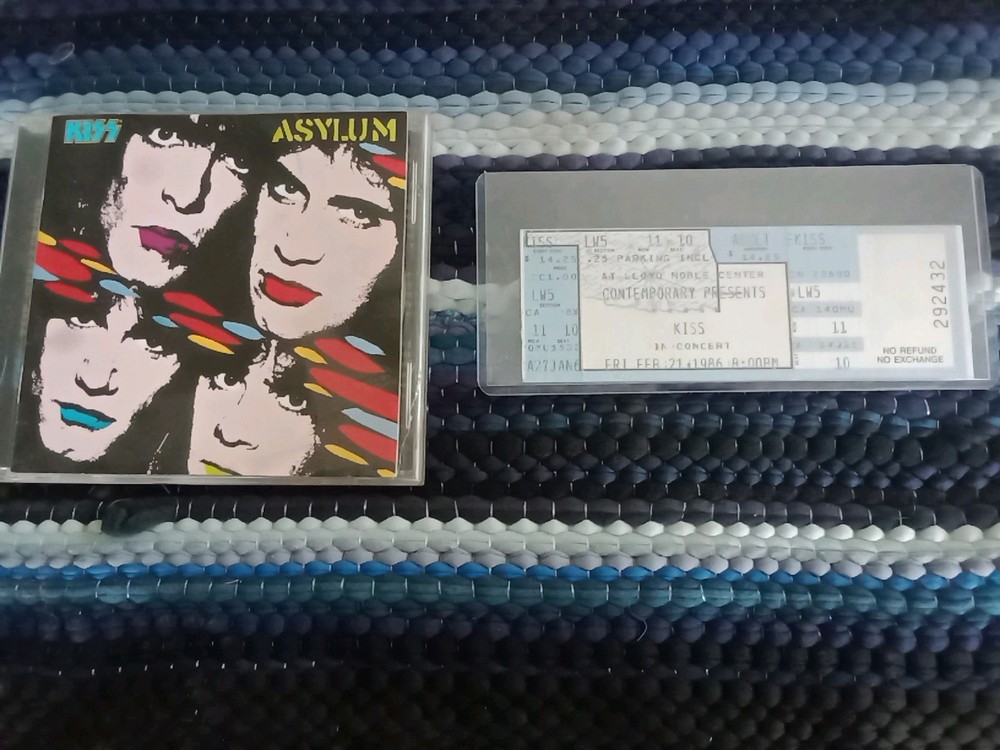 Kiss 💋 Ticket Stub Asylum Tour, 2-21-86, Norman Ok🎸 Tears 😭 R  Falling, Lloyd