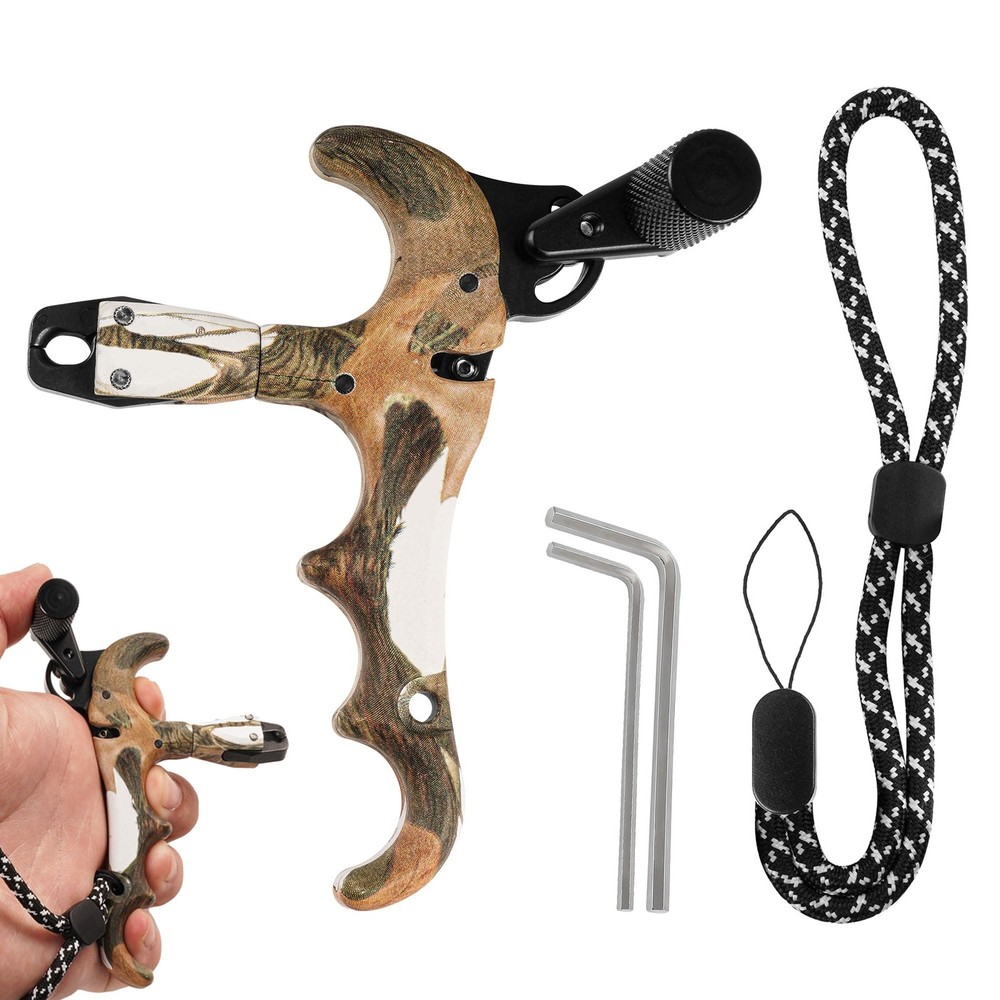 Bow Release for Compound Bow, Archery Release Trigger, 360° Rotatable Thumb R...