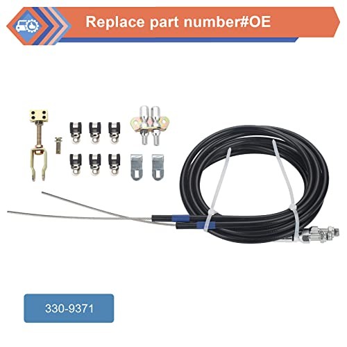 Universal Parking Brake Emergency Brake Cable Complete Kit, Replace#330-9371