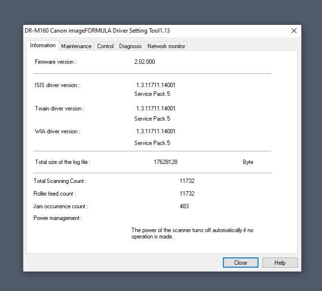 Canon DR-M160II ImageFormula Document Scanner with Power Adapter