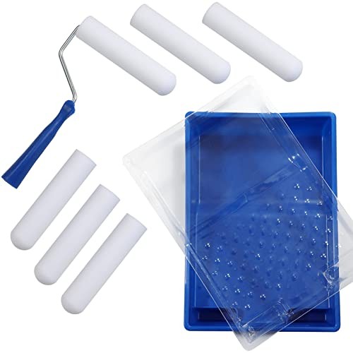 Paint Roller-High Density Foam Small Paint Roller Mini Roller Set with 6 Inch