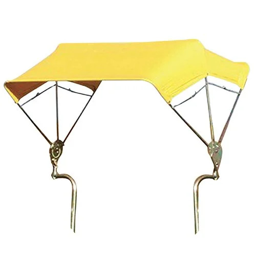 3-Bow Tractor Canopy with Frame Fender Mount 40" - Yellow