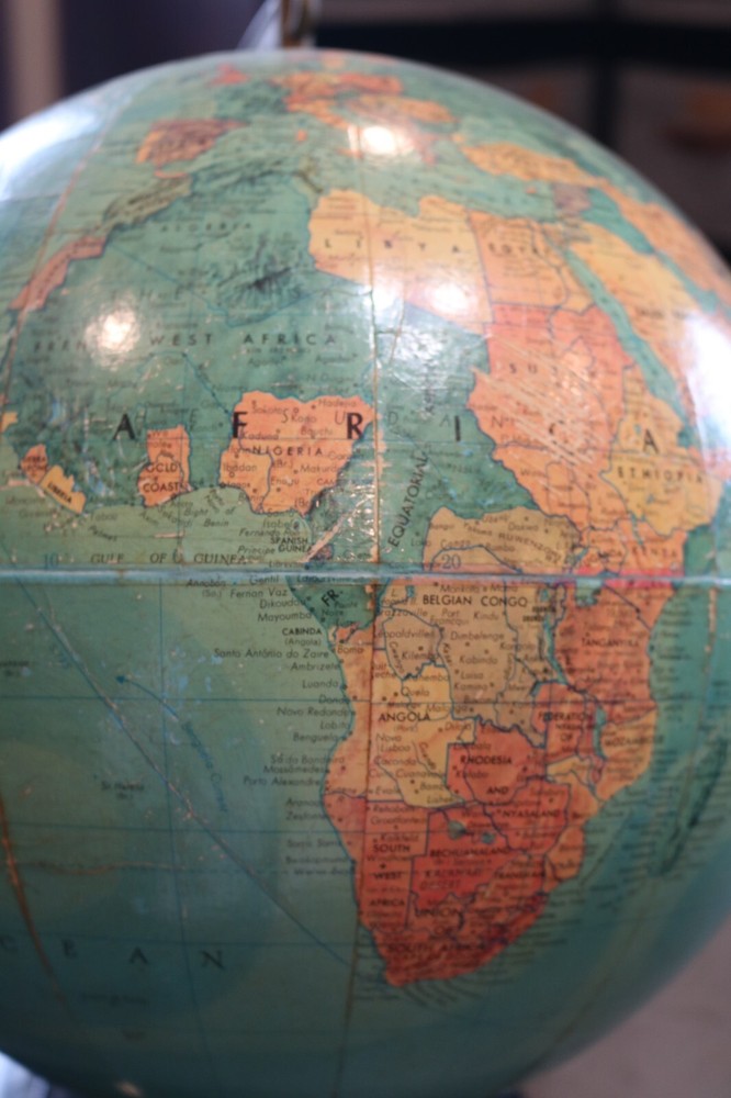 VINTAGE REPLOGLE THREE-D GLOBE 12-INCH