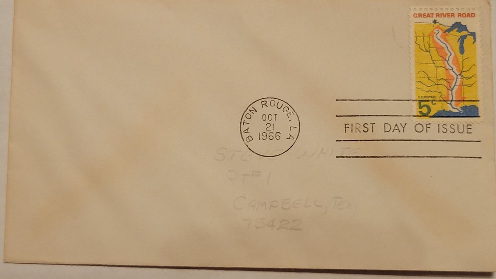 Scott #1319 5c Great River Road FDC