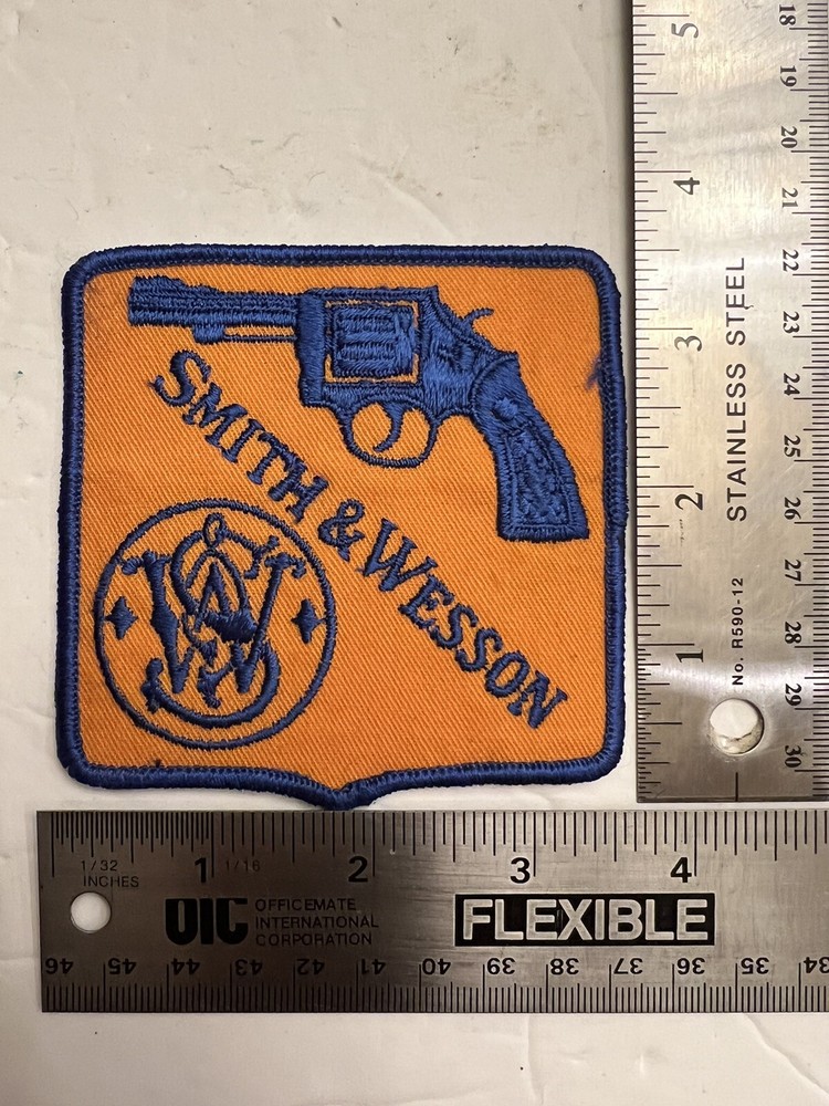 S&W Smith and Wesson Patch Revolver Patch Sew On Vintage