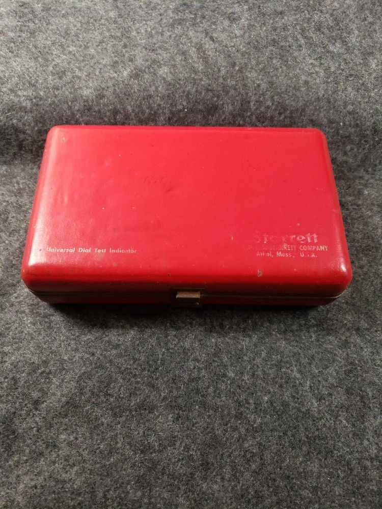 Starrett universal dial test indicator Plunger Back Rods Tips & Case C13B5)