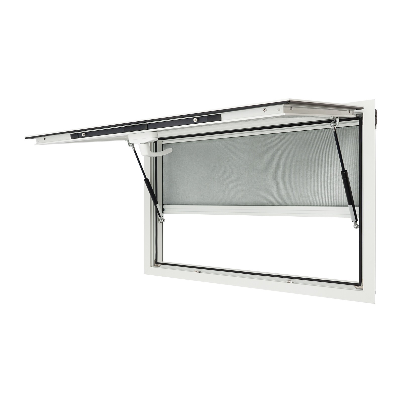 85° Rectangular Service Window For Food Trucks Serving Window 35 Inch*23 Inch
