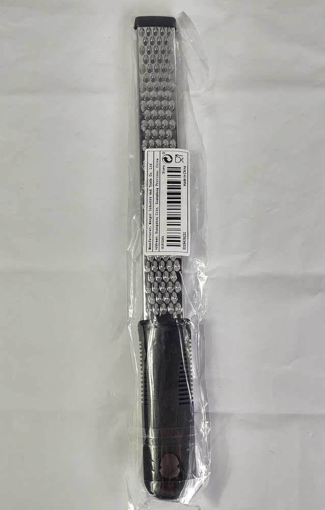 Grater Zester Black Handle Silver Tone Kitchen New