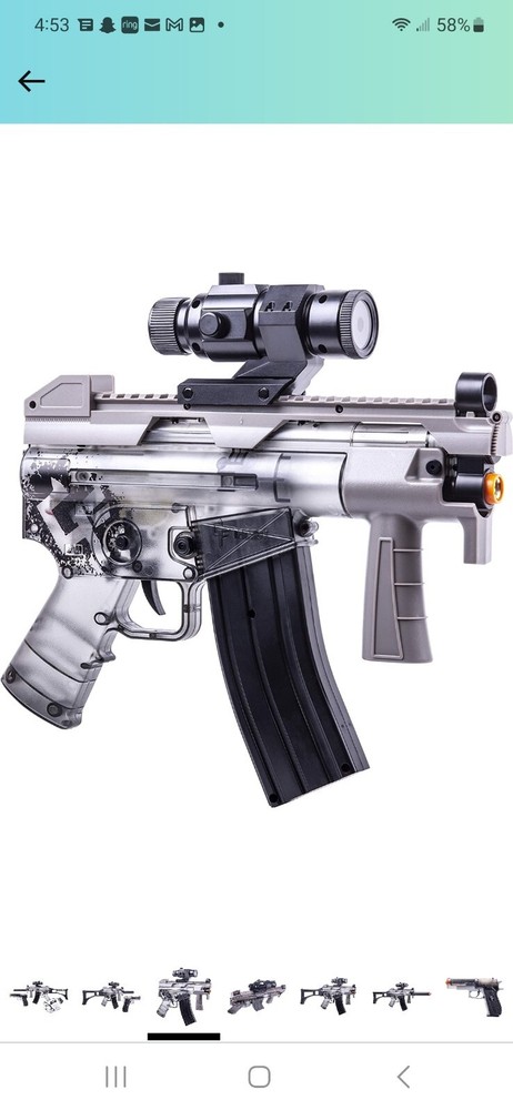 GAME FACE Ghost Affliction Full-Auto Airsoft BB Rifle And Spring-Powered Kit