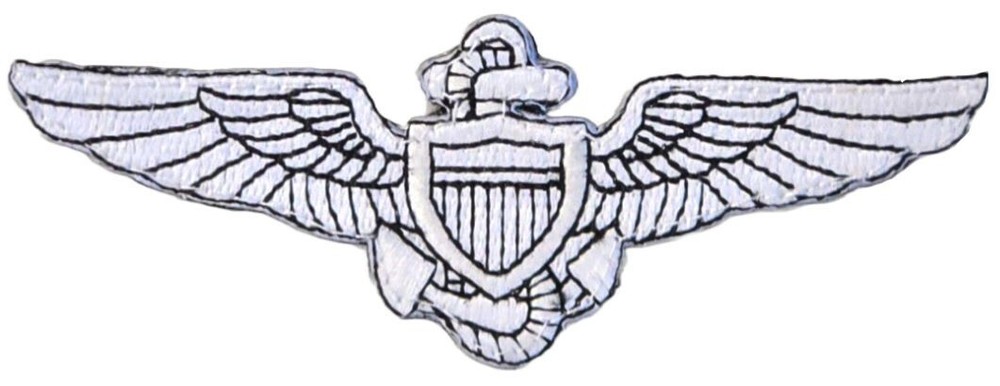 Naval Aviator Pilot Wings Navy Pilot Morale Patch - 2PC Bundle -4.0 X 1.5 HOOK