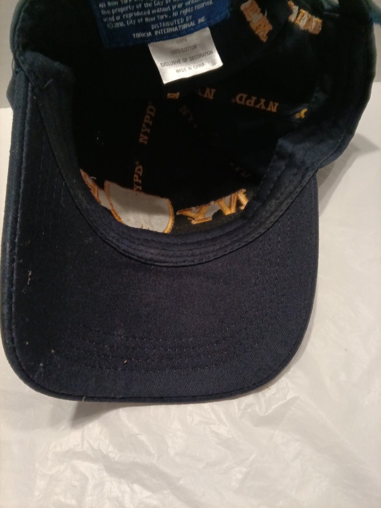 NYPD "New Yorks's Finest" embroidered cap with patch adjustable strapback