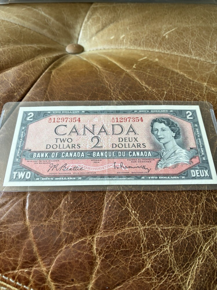 1954 CANADA TWO DOLLAR BILL