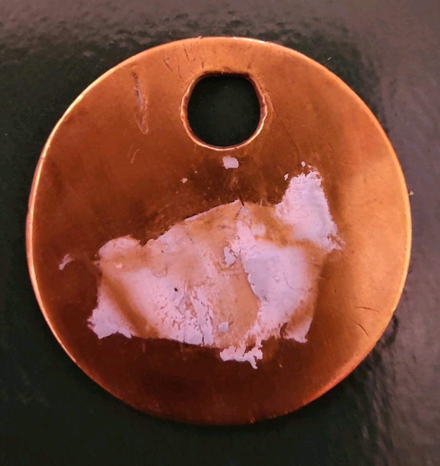 Arkwright Colliery Pit Check Tally Token marked Arkwright Colliery 98