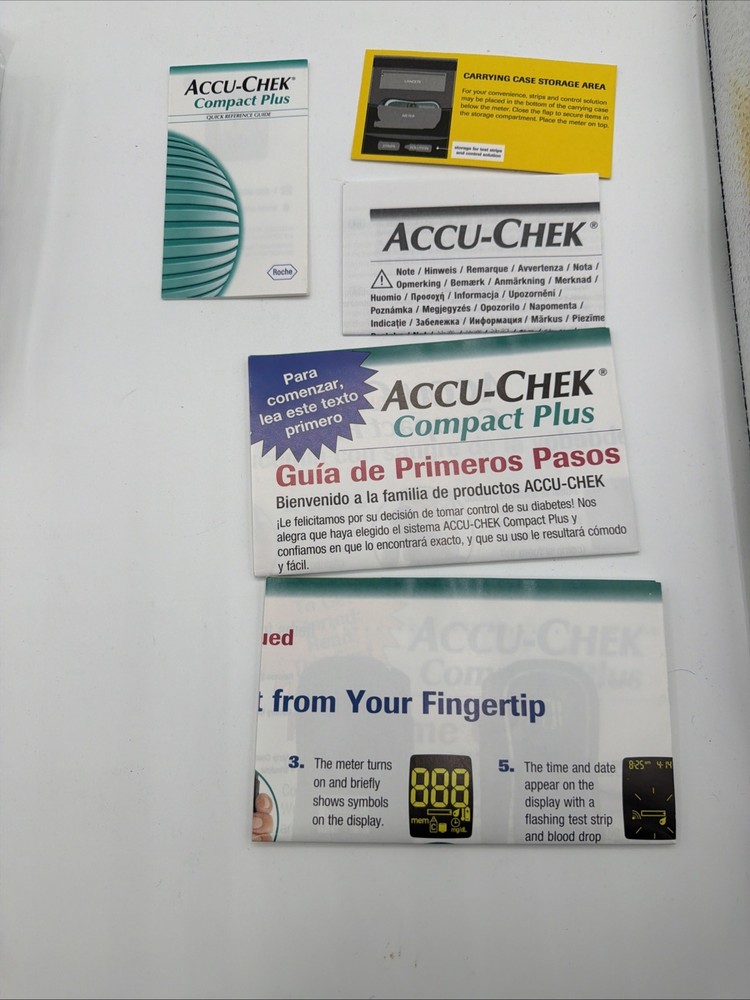 ACCU CHECK COMPACT PLUS Blood Glucose Meter With Test Strips