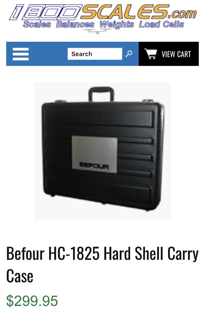 Befour PS-6700 Portable Scale With Hard Case