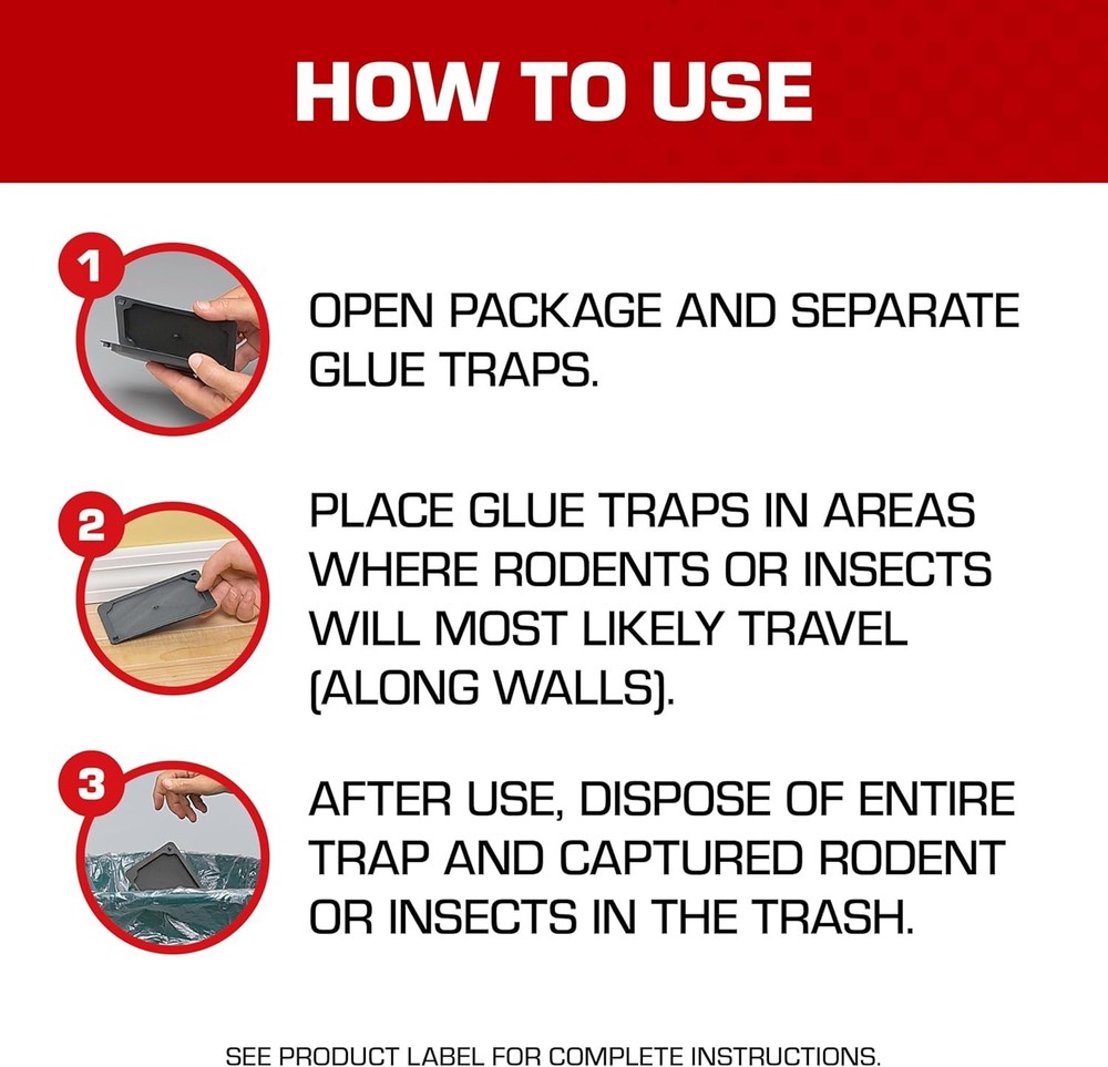 Ready-to-Use Eugenol Mouse Glue Traps – 6 Disposable Pest Control Solutions
