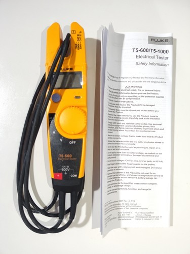 Fluke T5-600 Clamp Meter Continuity Current Electrical Tester Z