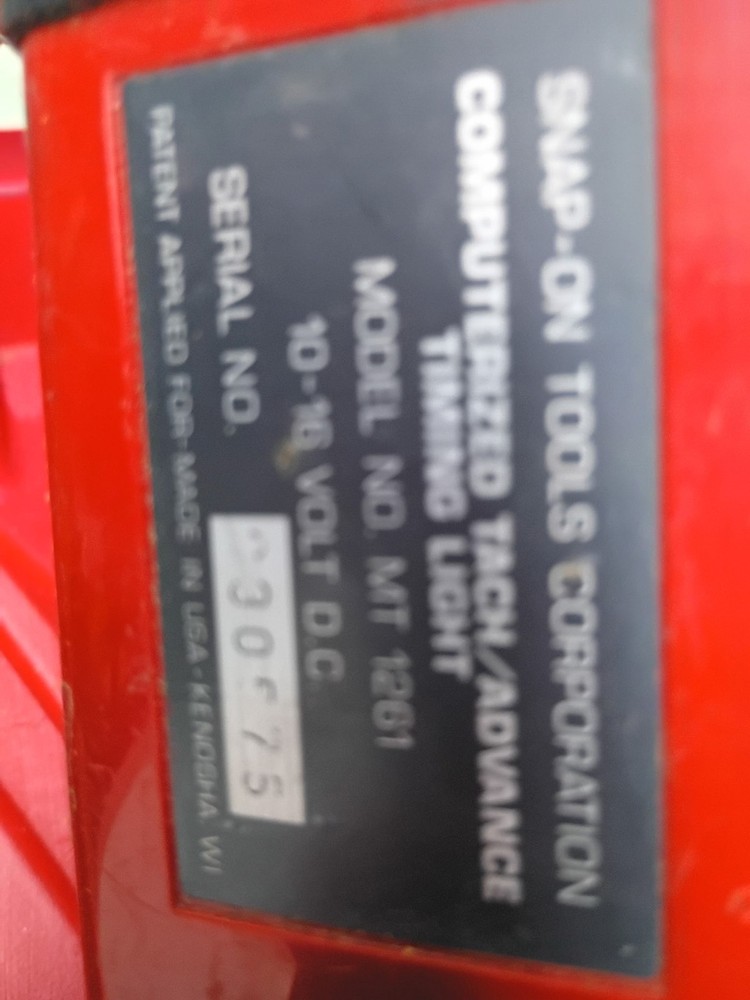 Snap-On MT1261A Computerized Tach/Advance Timing Light