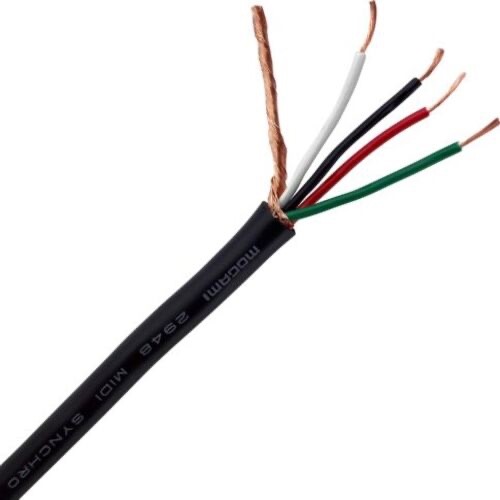Mogami W2948 Midi / Synchro Cable, Black - Bulk Cable, per 10 ft