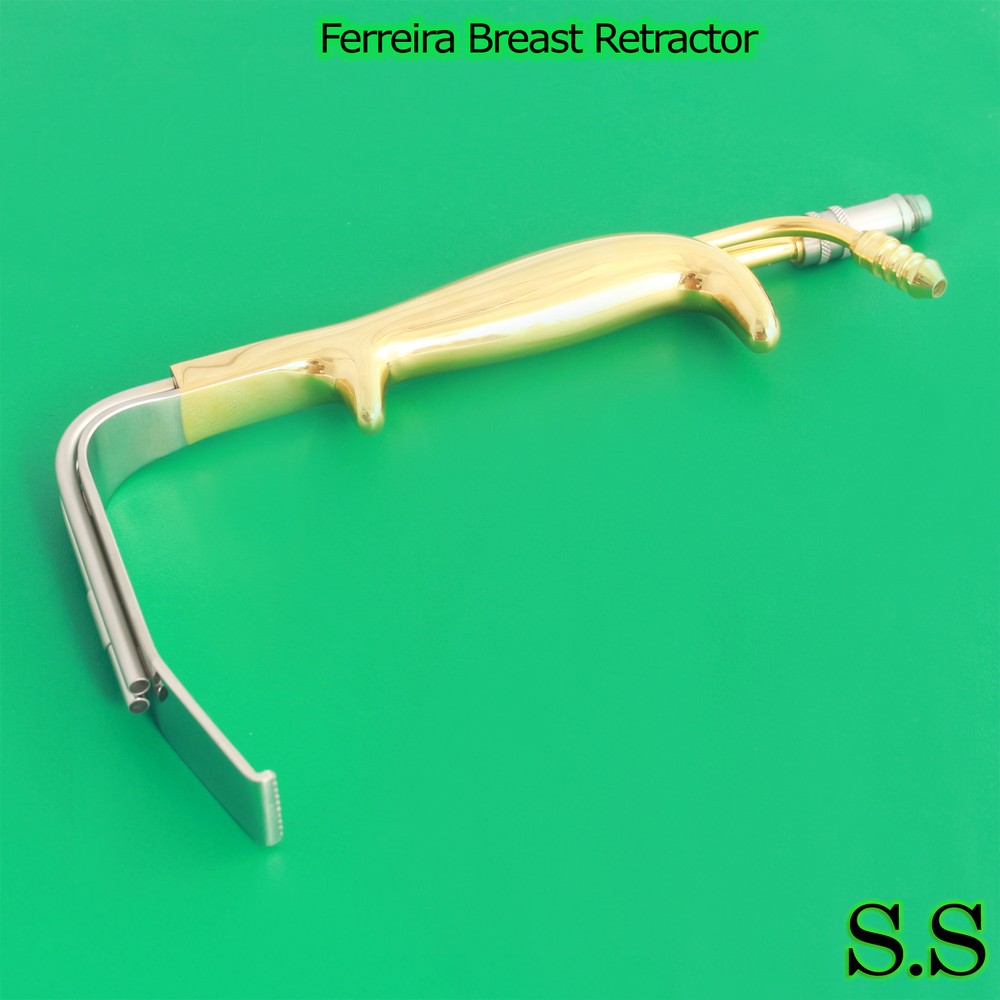 Ferreira Breast Retractor Blade 12CM Gold Plated Surgery Retractor BST-059