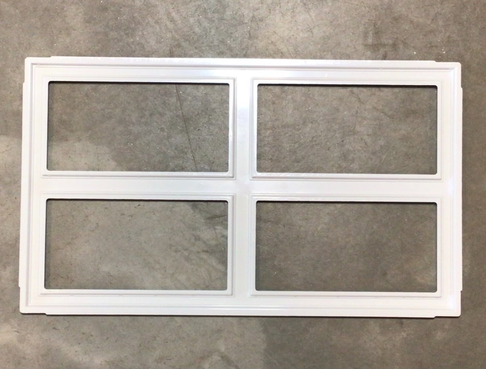 8 Clopay Colonial Replacement Inserts for Short Panel Clopay Garage Doors Black
