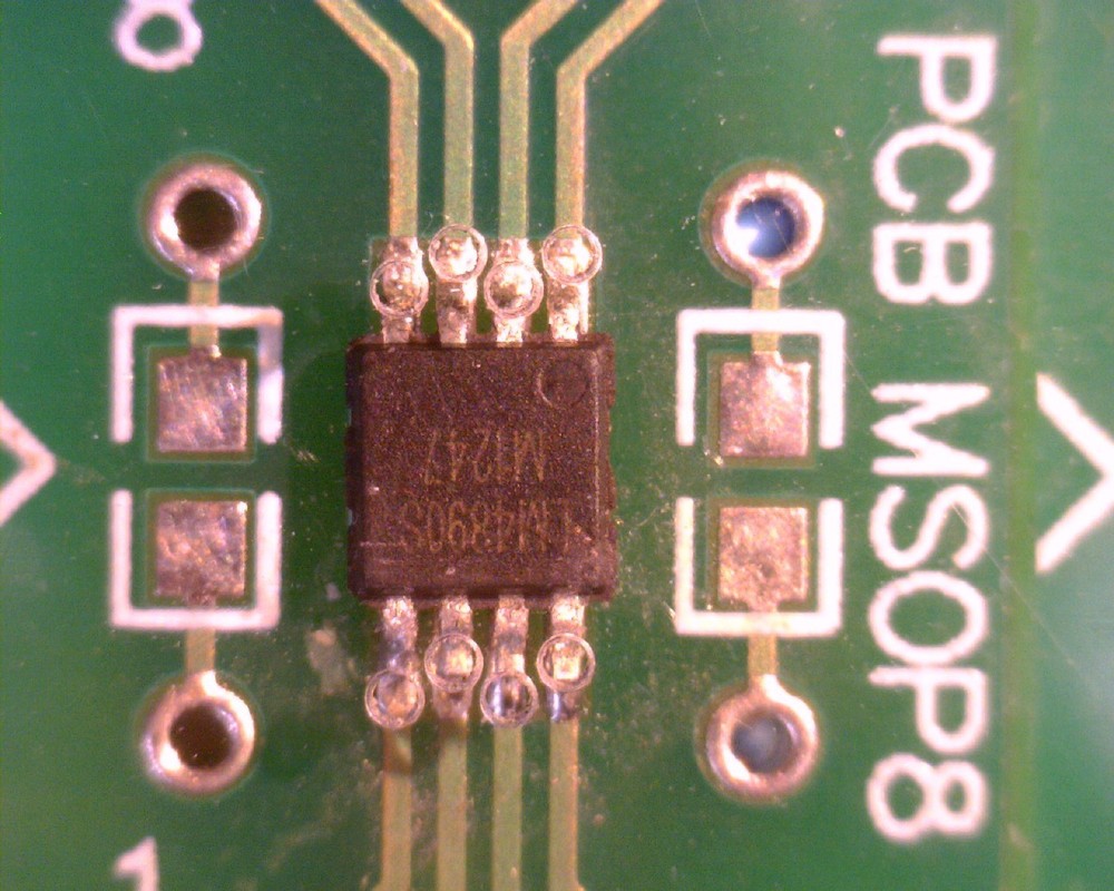 MSOP8 pogo adapter for Diagprog4 DP4 in-circuit EEPROM programming